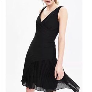 Banana Republic Black Chiffon Cocktail Dress